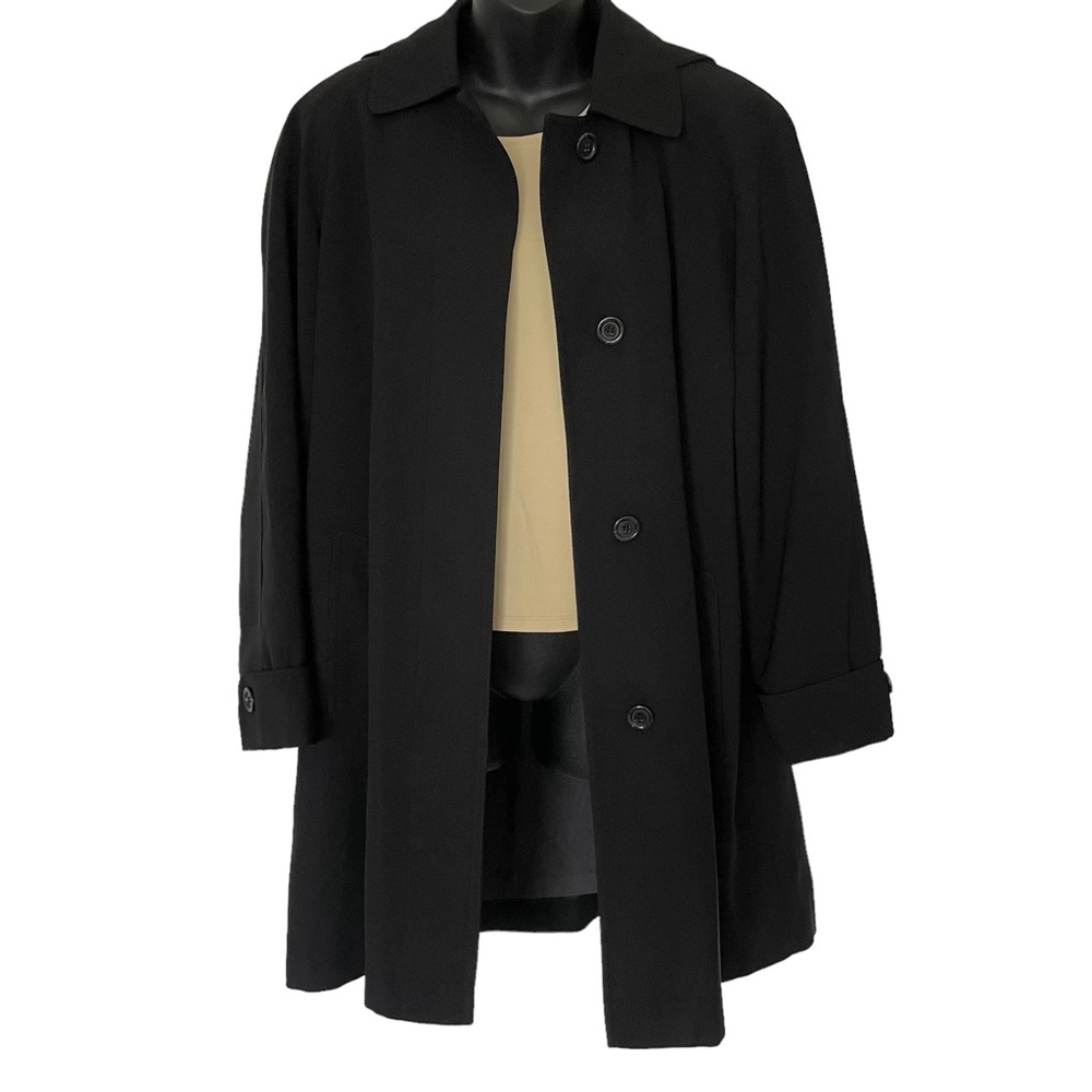 Women's Black Lightweight Coat/Jacket with Removable Hood